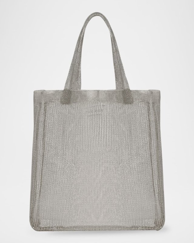 Imogen Mini Tote Bag in Steel Mesh